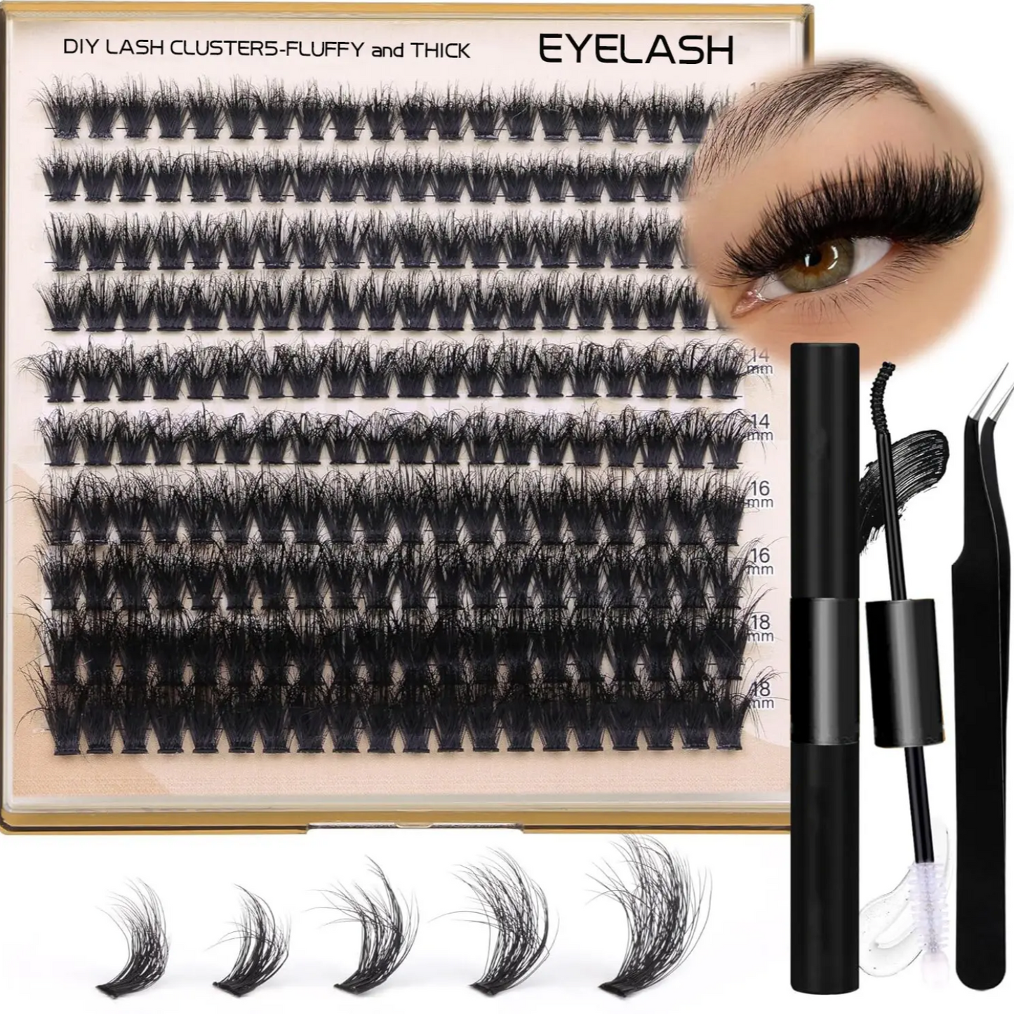 NEW Lash Clusters (easy application) Full & Bold Look!