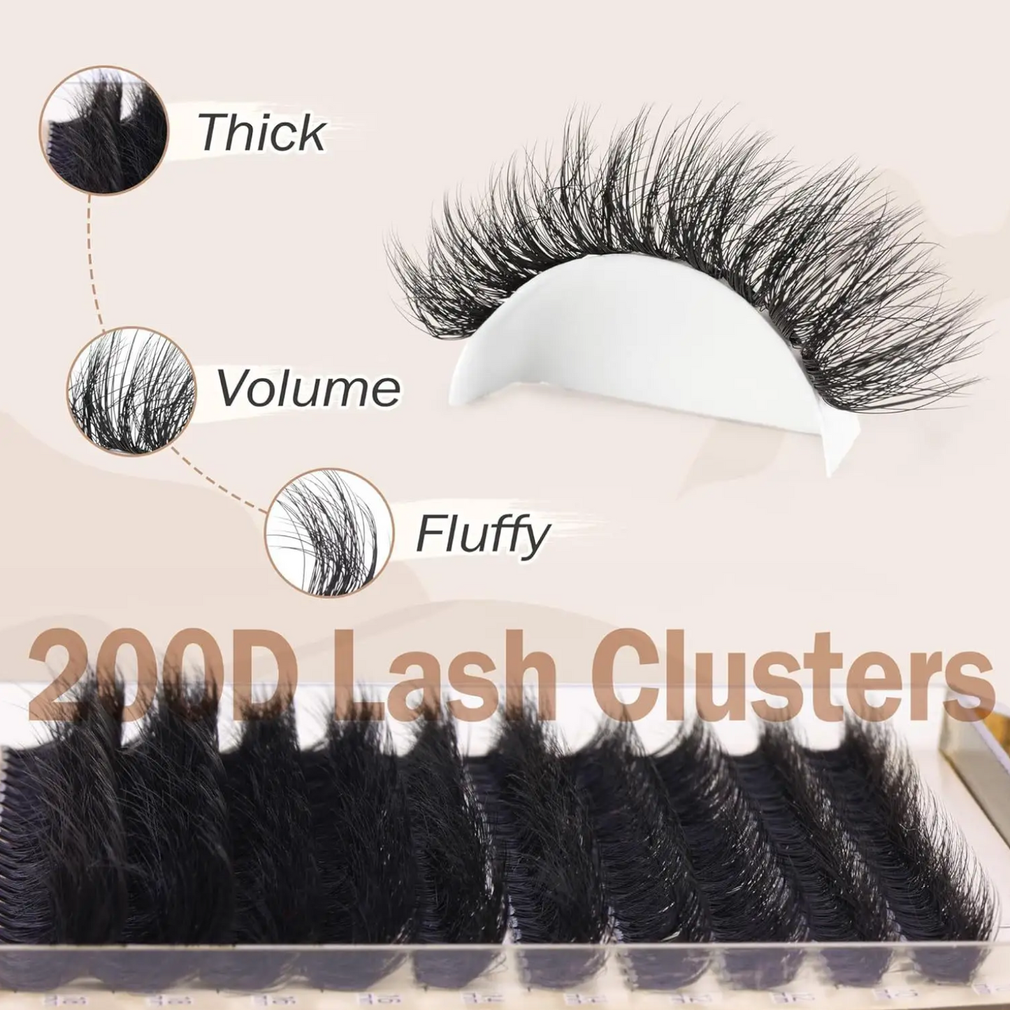NEW Lash Clusters (easy application) Full & Bold Look!