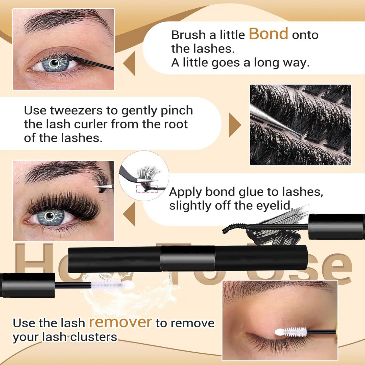 NEW Lash Clusters (easy application) Full & Bold Look!