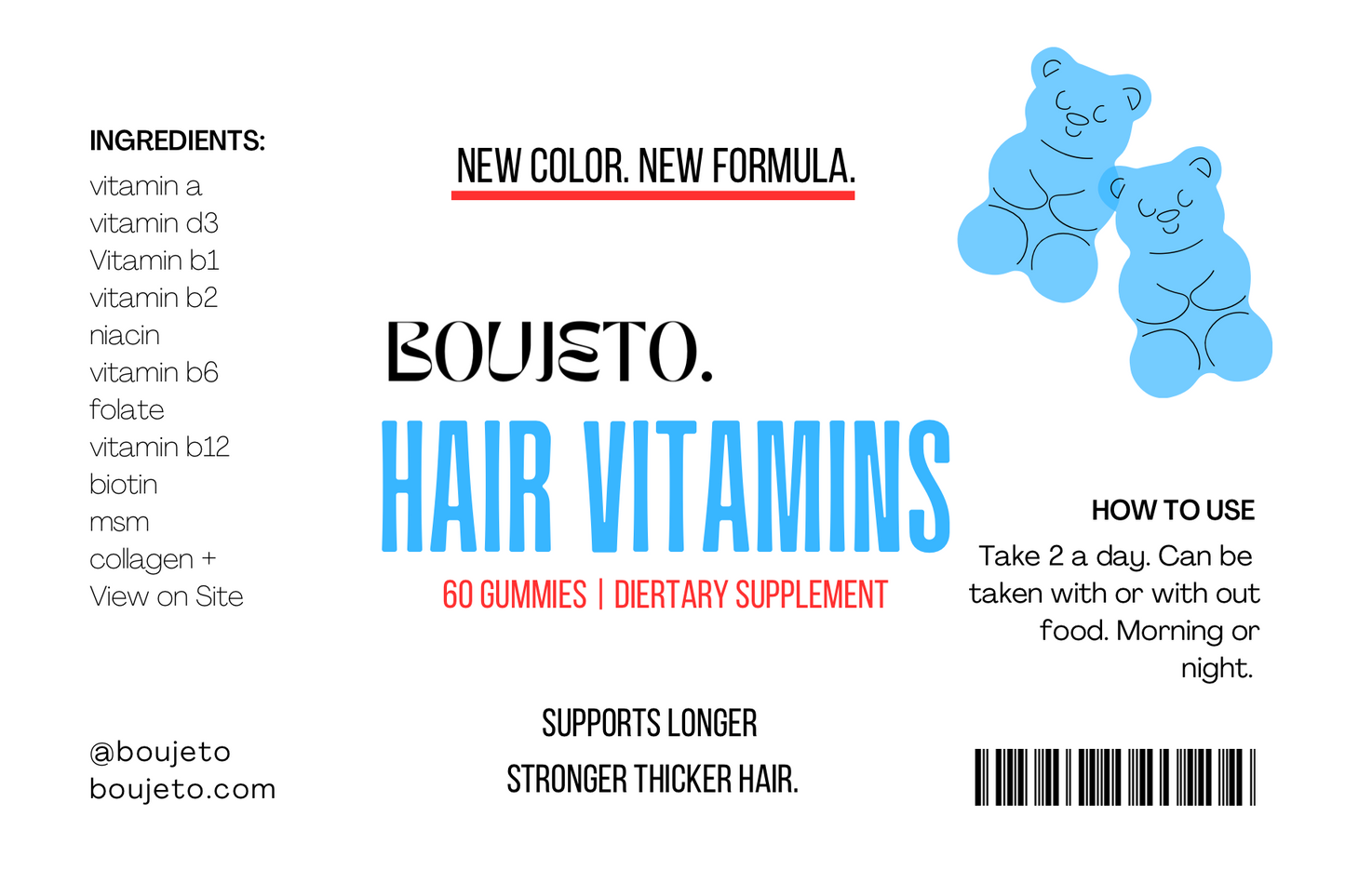 YUMMY HAIR BEARS (1) Comes in Blue Now🦋